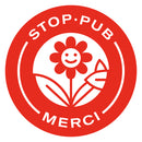 Autocollant STOP-PUB rond